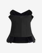 Sleeveless corset Top - BLACK | Base Blu