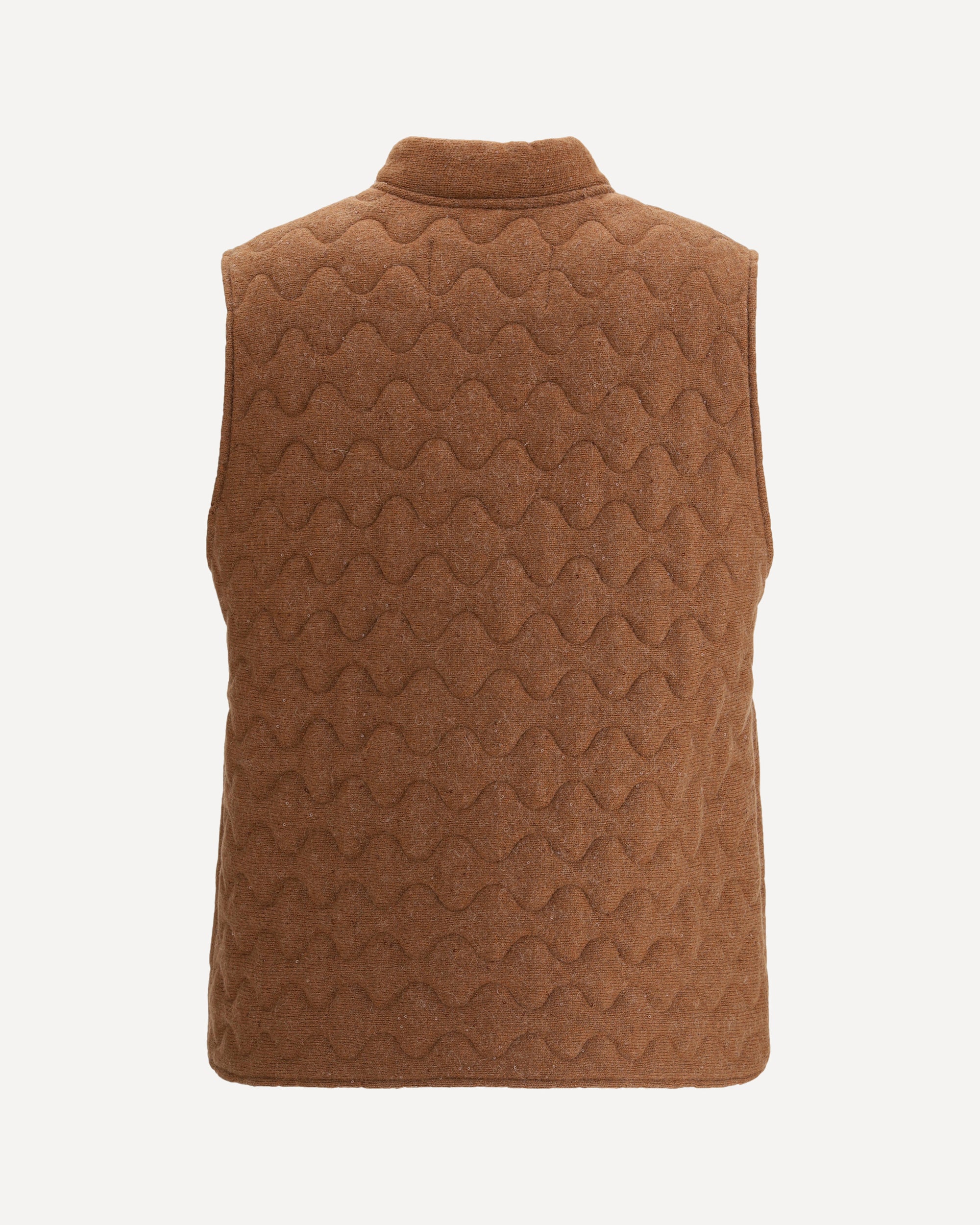 FABIANA FILIPPI Wool Down Vest BROWN | Base Blu