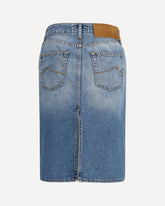 Denim midi Skirt - BLUE | Base Blu