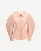 Camicia cut-out in popeline - ROSA | Base Blu