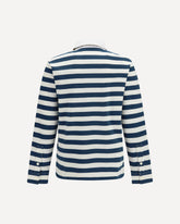 Striped long-sleeve cotton Polo - MULTICOLOUR | Base Blu