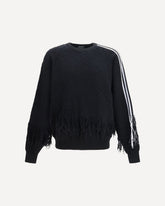 Fringed Sweater - BLACK | Base Blu