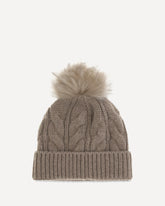 Pom-Pom wool and cashmere Beanie - BROWN | Base Blu
