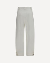 Adorni cropped Pants - WHITE | Base Blu
