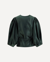 Jacket in Duchesse - GREEN | Base Blu