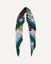Raining Cats and Dogs silk Scarf - MULTICOLOUR | Base Blu