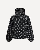 Printed Nylon Jacket - BLACK | Base Blu