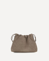 Suede Pouch Bag - BEIGE | Base Blu