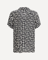 Monogram-print pajama Shirt - MULTICOLOUR | Base Blu