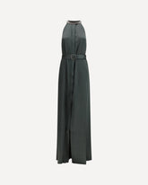 Long halterneck Dress - GREEN | Base Blu