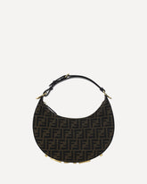 Borsa a Mano Fendigraphy Small - MARRONE | Base Blu