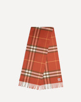 Cashmere Check Scarf - RED | Base Blu