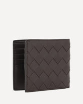 Portafogli iconico intreccio - MARRONE | Base Blu