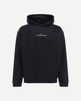 Cotton Hooded Sweatshirt - BLACK | Base Blu