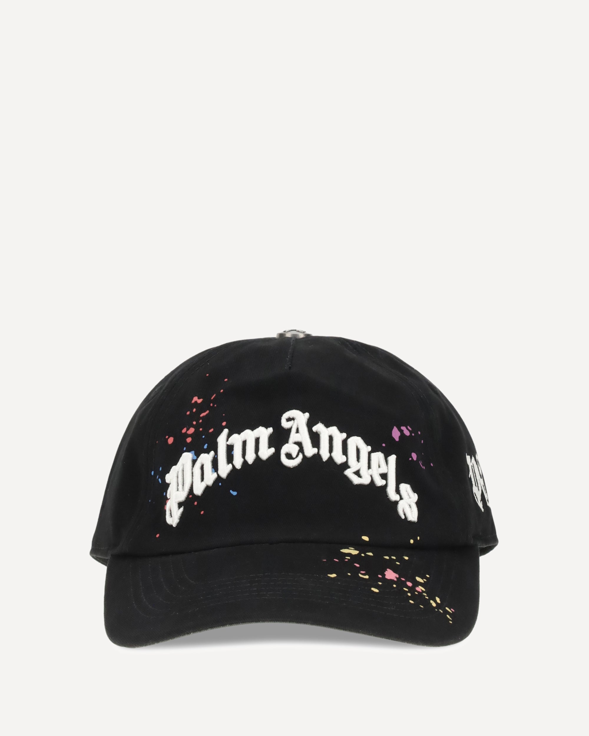 PALM ANGELS Logo Baseball Hat BLACK | Base Blu