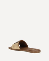 Raffia slippers Sandals - BEIGE | Base Blu
