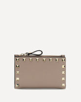 Portacarte con zip Rockstud - ROSA | Base Blu