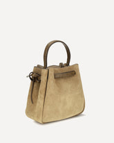 Romy suede Bucket Bag - BEIGE | Base Blu