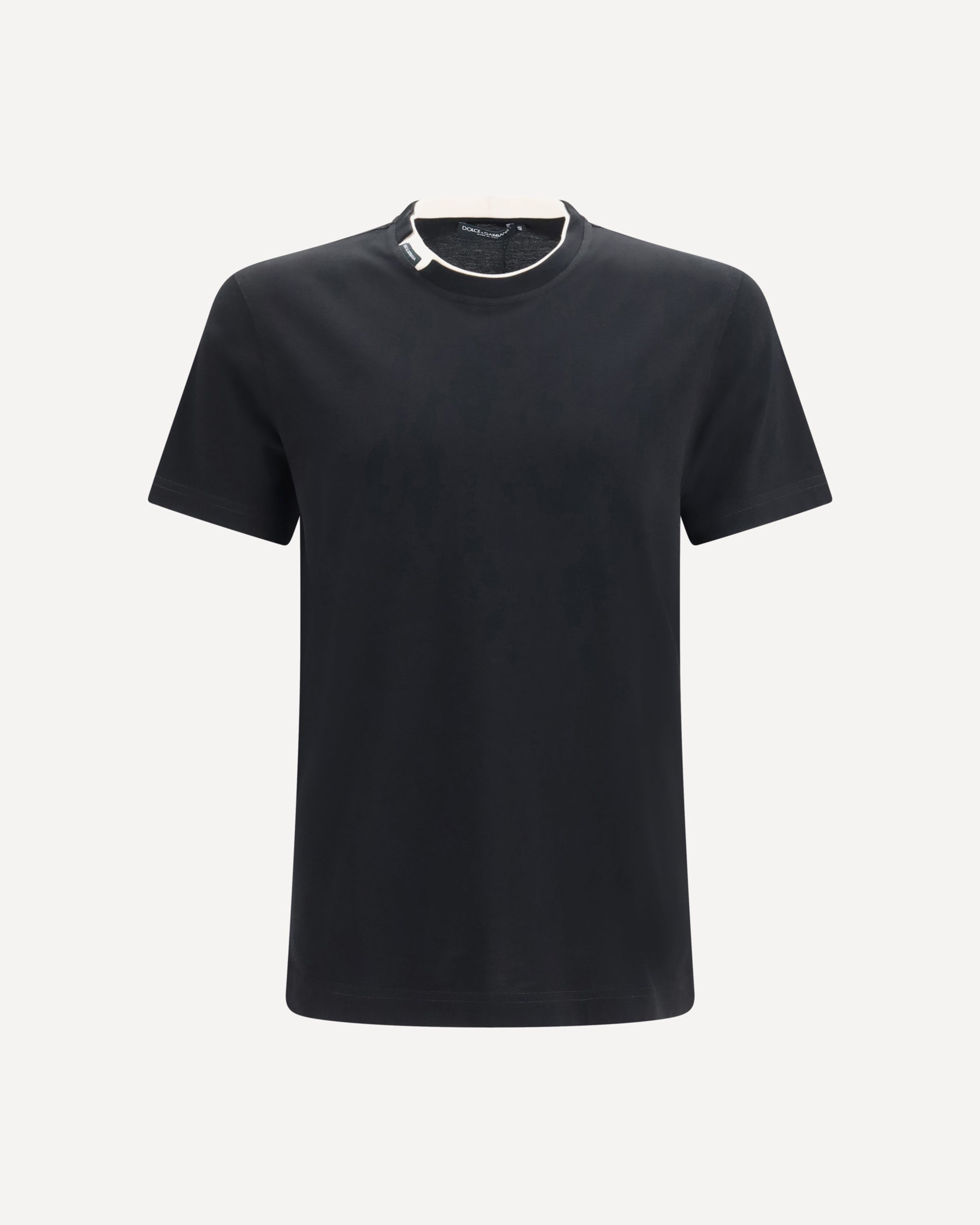 DOLCE & GABBANA Cotton jersey T-shirt BLACK | Base Blu