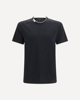 Cotton jersey T-shirt - BLACK | Base Blu