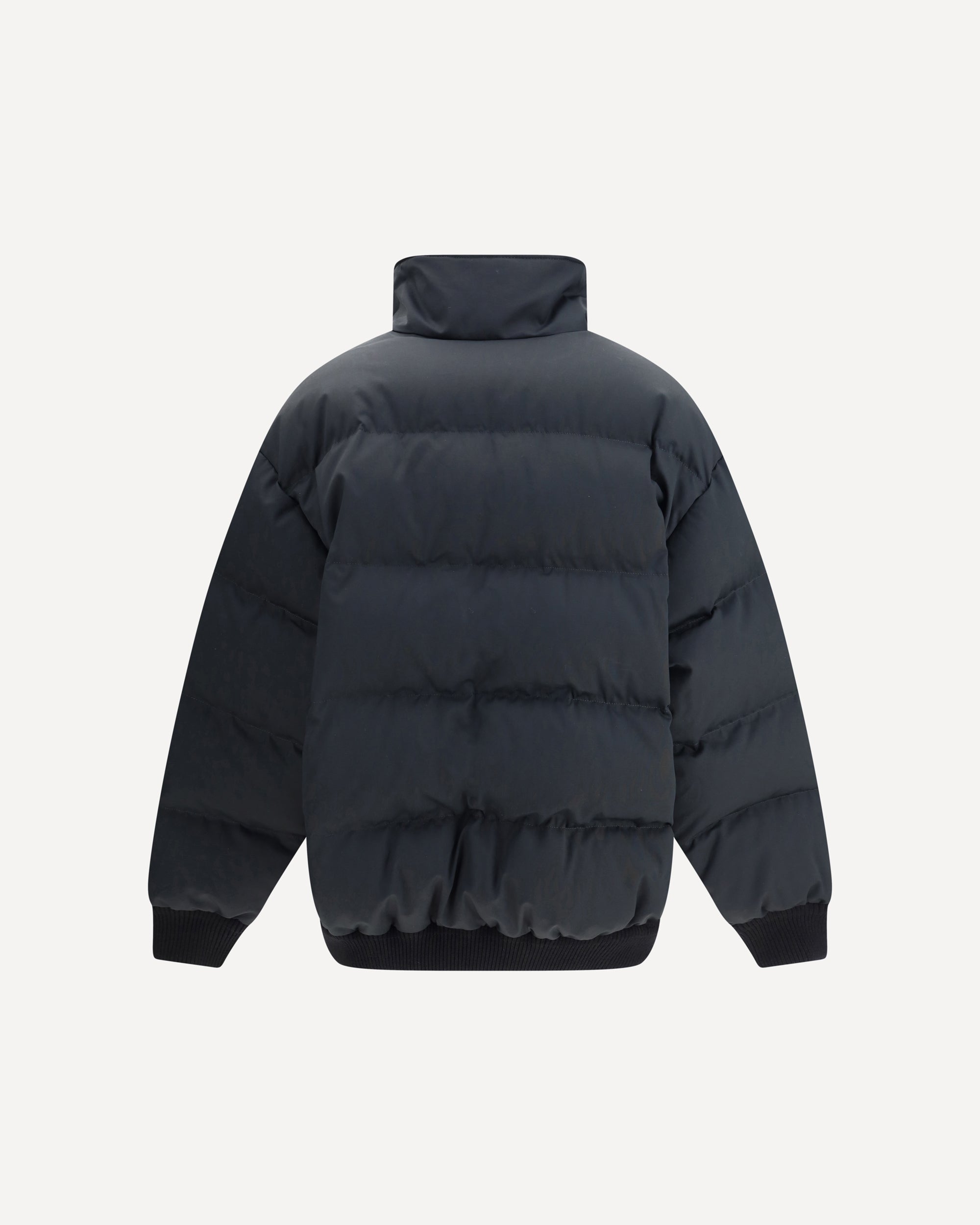 PRADA Down jacket with stand-up Collar with green velvet on the