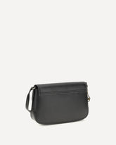 Leather Shoulder Bag - BLACK | Base Blu