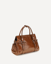 Leather Handbag - BROWN | Base Blu