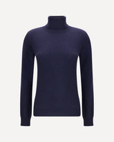 Maglione Dolcevita in Cashmere - BLU | Base Blu