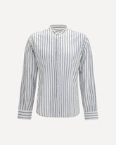 Slim fit spread collar Shirt - BLUE | Base Blu