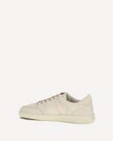 Leather Sneakers with logo - BEIGE | Base Blu
