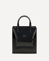 Borsa a Mano Pocket in pelle - BLACK | Base Blu