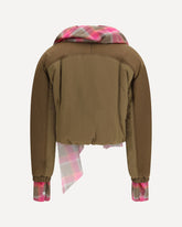 Maxi-scarf Puffer Jacket - BROWN | Base Blu