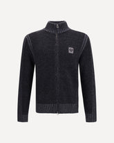 Maglione con zip intera Seasonal Watch - GRIGIO | Base Blu