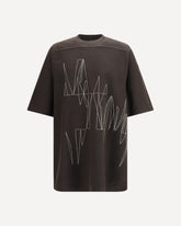 Oversized T-shirt Moncler + Rick Owens - BROWN | Base Blu