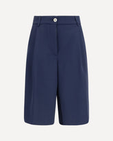 Bermuda con pieghe - BLU | Base Blu
