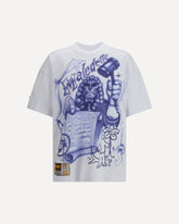 Cotton T-Shirt with print - WHITE | Base Blu