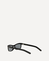 Rectangular acetate Sunglasses - BLACK | Base Blu
