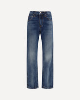 High-rise Farley Jeans - BLUE | Base Blu