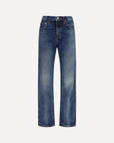 High-rise Farley Jeans - BLUE | Base Blu