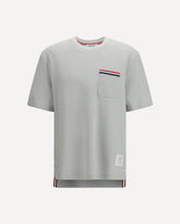 Short-sleeve cotton-linen T-shirt - GREY | Base Blu