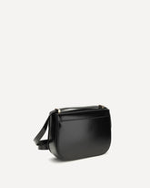 North-South Double Gancini Shoulder Bag - BLACK | Base Blu