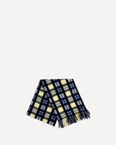 Sciarpa check in lana  - MULTICOLORE | Base Blu