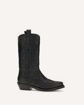 Stivali western ricamati - NERO | Base Blu