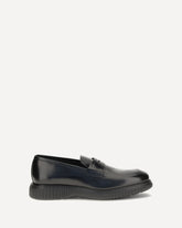 Brushed calfskin Loafers - BLACK | Base Blu