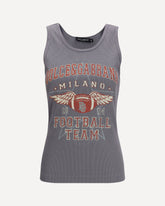 Ribbed tank Top - GREY | Base Blu