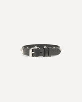 Rockstud leather Bracelet - BLACK | Base Blu