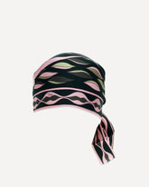 Bandana a Triangolo in seta con stampa Dune - MULTICOLORE | Base Blu