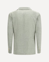 Cotton and linen Blazer - GREEN | Base Blu
