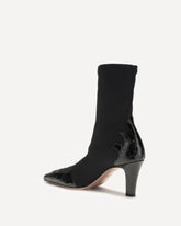 Belle Western Ankle Boots - BLACK | Base Blu