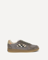 Sneakers Terrace in pelle e Check - GRIGIO | Base Blu